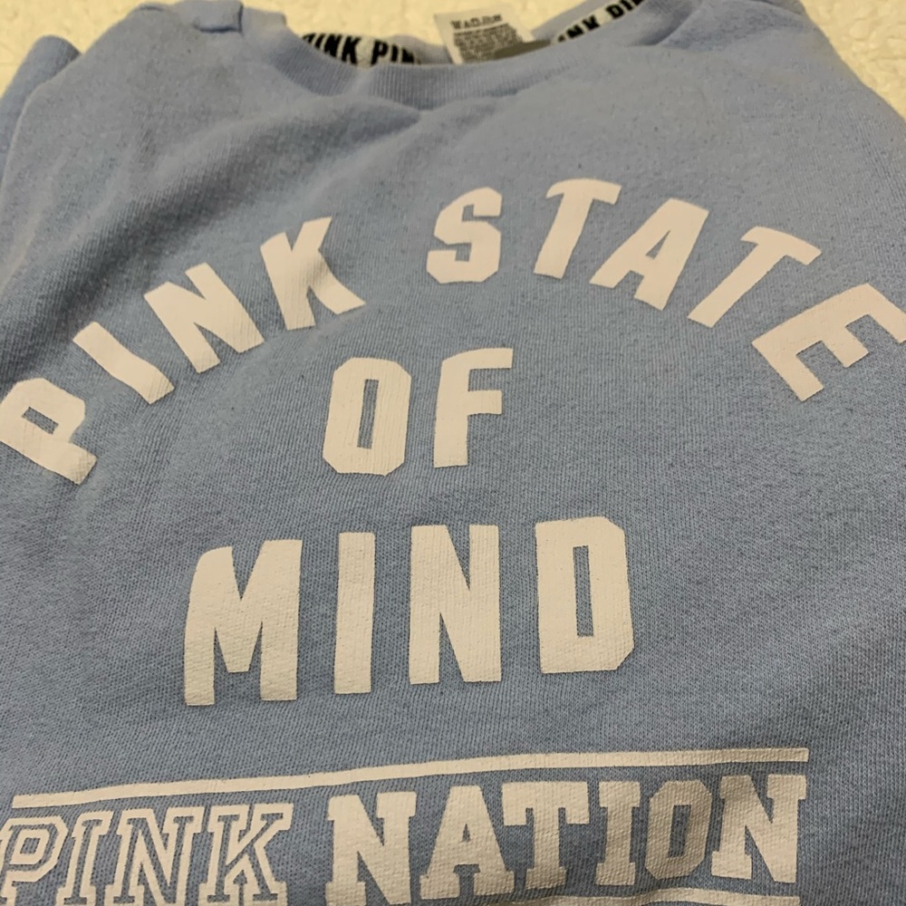 blue long sleeve shirt